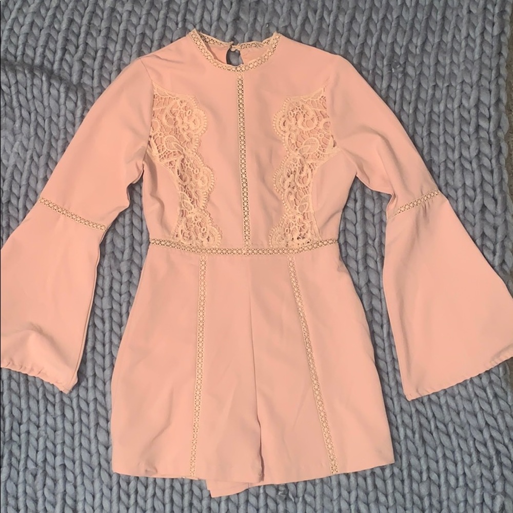 baby pink romper